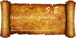 Igyártó Ernella névjegykártya